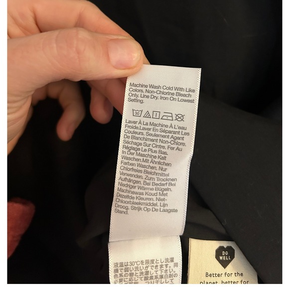 Madewell The Relaxed Oversized Blazer In Softdrape True Black Large - Picture 12 of 13